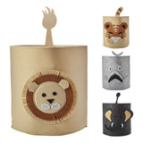 Cesto Organizador Brinquedo Roupa Suja Multiuso Animais 3d