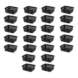 Cesto Organizador Multiuso Kit 24 Peças 16x12cm Pp Uninjet