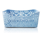Cesto Organizador Retangular G Jacki Design Ayj17169 Cor Azul