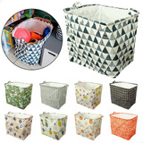 Cesto Saco Organizador Roupa Suja Dobrável Multiuso 90litros Desenho Triangulos