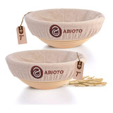Cestos De Prova De Pão Abioto 7 Cm Redondos Banneton Con
