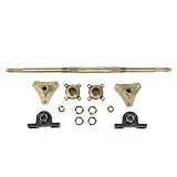CFTGIW Kit De Eixo Traseiro De Kart De 61 Cm Kit De Eixo Traseiro Cubos De Metal Antiimpacto Montagens De Fixação Conjunto De Flanges Kit De Montagem De Eixo Traseiro Para Quadriciclos 50150CC 
