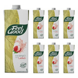 Chá Branco Com Lichia Feel Good 1l Kit C 6 Unds