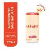 Chá Gaseificado Baer mate Lata 269ml Com 6 Unidades