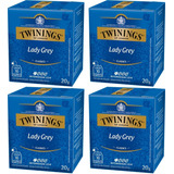 Chá Twinings Lady Grey Kit 4 Caixas 40 Sachês