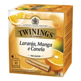 Chá Twinings Laranja Manga E Canela Caixa Com 10 Sachês