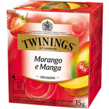 Chá Twinings Morango E Manga Caixa 15g 10 Unidades