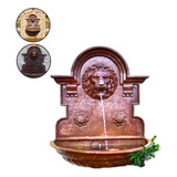 Chafariz Fonte De Água De Ferro Fundido Decoração Leão 102kg