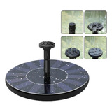 Chafariz Passaros Jardim Peixe Decoração Fonte Energia Solar Cor Preto