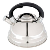 Chaleira 3 Litros Inox Fundo Triplo P Café Chá Água Mor Cor Preto