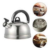 Chaleira Aço Inox Alça Térmica Com Tampa E Apito 2 Litros