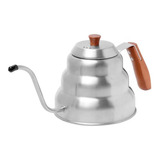 Chaleira Bico Fino Inox Madeira