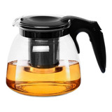 Chaleira Bule De Vidro Com Infusor Inox Para Chá Café 950ml Cor Preto