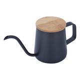 Chaleira De Café Gooseneck Despeje Sobre Máquina De Preto