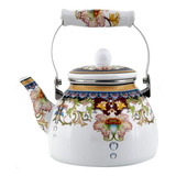 Chaleira De Esmalte Linda Decorada 2 5 L Indiana Promoção