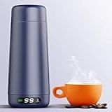 Chaleira De Viagem Chaleira Elétrica Portátil De Dupla Tensão 110 130V 220 240V Pequena Caldeira De água Inteligente Para Chá E Café Aço Inoxidável 316 Controle De Temperatura 6 E Visor LCD Para