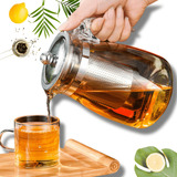 Chaleira De Vidro Com Infusor De Inox Bule 700ml Chá E Café