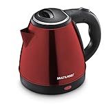 Chaleira Elétrica 1 8l Base Removível E Bico Peneira 1200w 127v Vermelho Multi BE017