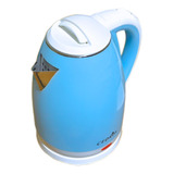 Chaleira Elétrica Aço Inox Jarra Bule Elétrico 220v 1 8l Cor Azul Com Desligamento Automático Colorida Cedros Ced 2022 1500w Café Chá Fervura Rápida Com Base Rotatória Térmica