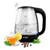 Chaleira Elétrica De Vidro Transparente 1 8l 220v 1500w Fix