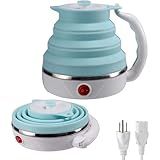 Chaleira Elétrica Dobrável Jarra Bule Silicone 600W 110v 600ml Portátil