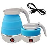 Chaleira Elétrica Portátil Dobrável Com Silicone De Grau Alimentar Bule De Chá Rápido De Água A Ferver Bule De Café Para Acampamento Ou Viagens Chaleira Dobrável Com Cabo De Energia