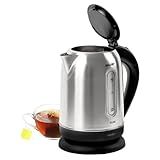 Chaleira Elétrica Selene Mallory Aço Inox Desligamento Automático Jarra Pode Ser Levada A Mesa 220V