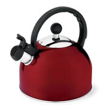 Chaleira Em Aço Inox Com Apito Fixo 1 75l Vermelho Hercules