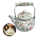 Chaleira Esmaltada Bule Charme Florida Chá Café 2 5 Litros