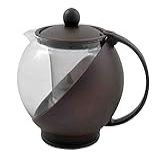 Chaleira Infusora 1250 Ml Bule Vidro Filtro Inox Coador Chá