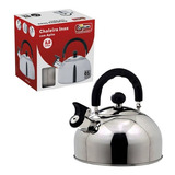 Chaleira Inox Catuaí Apito 2 5 Litros 6931 Cor Preto