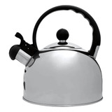 Chaleira Inox Com Apito Para Fogão Ferve 2 Litros Chimarrão