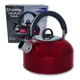 Chaleira Inox Cromada Com Apito Qualidade