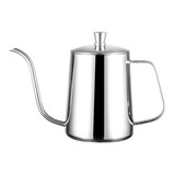 Chaleira Inox Escovado 0 35l Bico Fino Chá Café Com Tampa