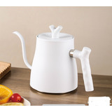 Chaleira Inox Escovado 1 5l Bico Fino Chá Café Branco