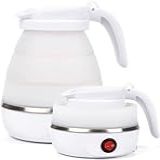 Chaleira Jarra Elétrica De Silicone Dobrável Retrátil Chaleira Dobrável Portátil 110v 600ml Branca YODHE