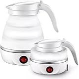 Chaleira Jarra Elétrica De Silicone Dobrável Retrátil Portátil Esquenta Água Leite Bebida Chá Mamadeira 600ml 110V 