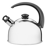 Chaleira Tramontina Com Apito Em Aço Inox 2 1l Cabo Preto