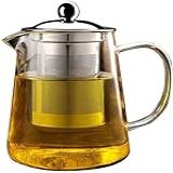 Chaleira útil Bule De Vidro Transparente Com Alto Teor De Borosilicato De 500 Ml Com Filtro De Aço Inoxidável 1 Xícara De Chá Yess Decoration