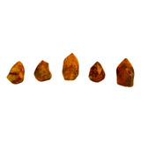 Chama De Cornalina Polida Pedra Natural Prosperity Minerais
