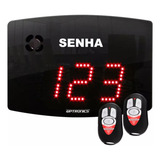 Chamador De Senha Digital Led Com 2 Controles Restaurantes