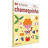 Chamequinho Papel A4 210 X 297 Mm 100 Folhas Amarelo