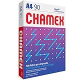 Chamex Papel A4 210 X 297 Mm 90g Pacote 500 Folhas Branco Sulfite