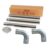 Chamine Caipira P fogao Lenha Galvanizado Tubo 115mm Curva