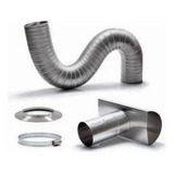 Chaminé Flexível 80mm Para Instalação De Aquecedor À Gás