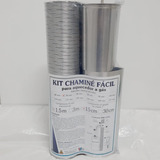 Chaminé Tubo Alumínio P Aquecedor De Água A Gas 76mm 1 5m