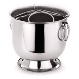 Champanheira 6 L Base Coletora Alças E Grelha Aço Inox Forma