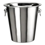 Champanheira Balde De Gelo Champagne Inox Premium Cor Prata