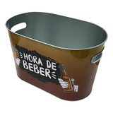 Champanheira Balde De Gelo Oval Cerveja Beer Hauskraft 10 L Cor Amarelo Lisa