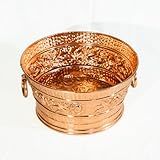Champanheira Balde Elegante Em Cobre Artesanal - 18 Litros